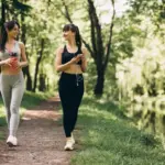 walking outdoors healthy lifestyle