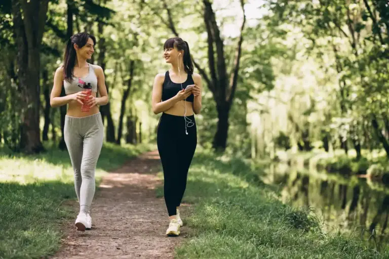 walking outdoors healthy lifestyle