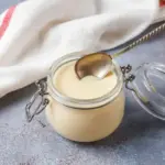 creamy hollandaise sauce close up