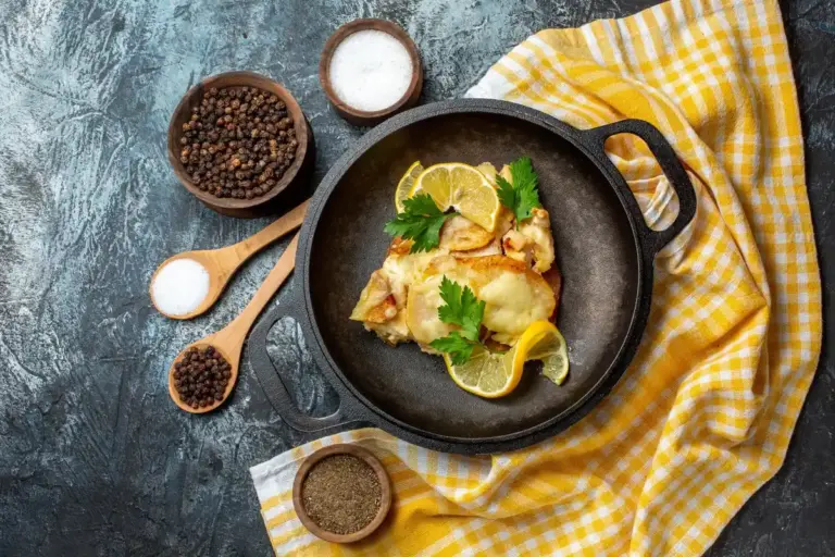 roasted cauliflower parmesan lemon dish