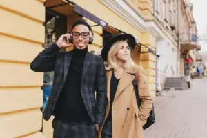 confident casual outfit men women street style Netherlands