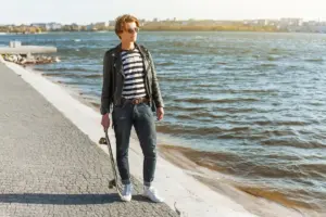 casual outfit layering stylish streetwear Netherlands