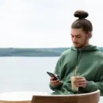 relaxed life technology tips person using smartphone