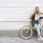 casual fashion layered outfits Netherlands bicycle comfortable style