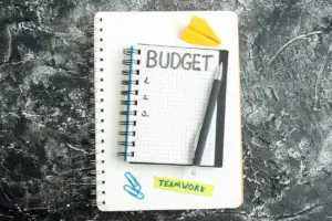 personal finance habit notebook budgeting