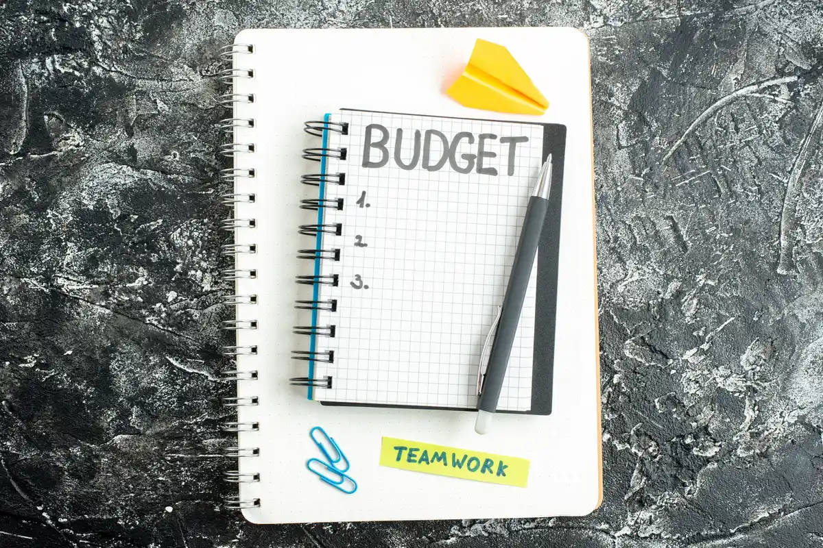 personal finance habit notebook budgeting