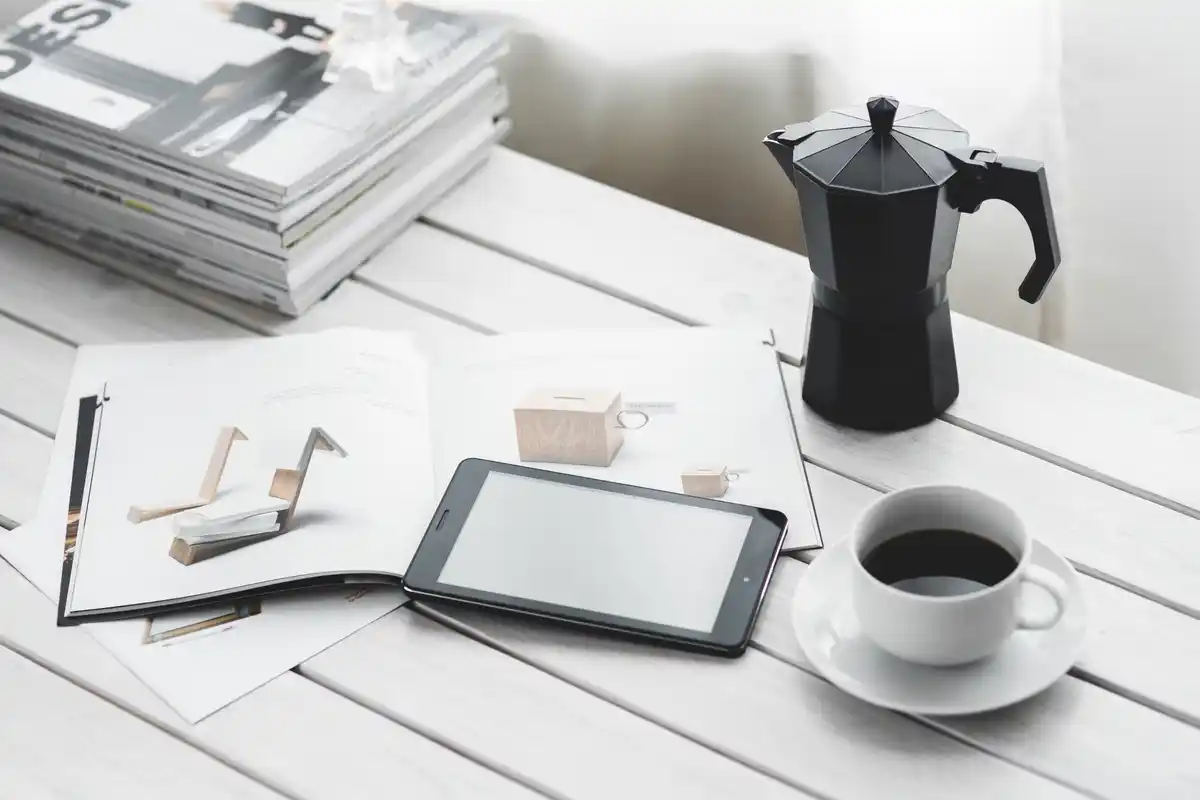 productive daily planning tools working laptop coffee
