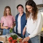 friendly home cooking Dutch kitchen friends