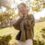 person enjoying fresh air outdoors park