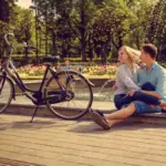 relaxing weekend near home Netherlands bike café nature