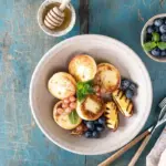 Dutch poffertjes homemade traditional pan batter