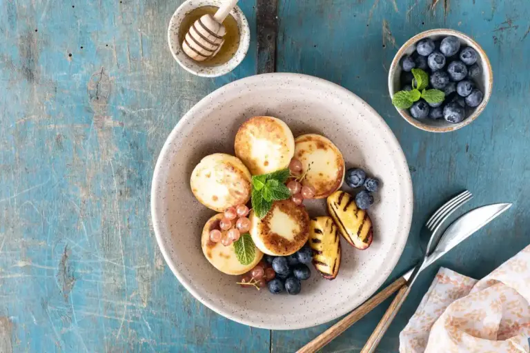 Dutch poffertjes homemade traditional pan batter