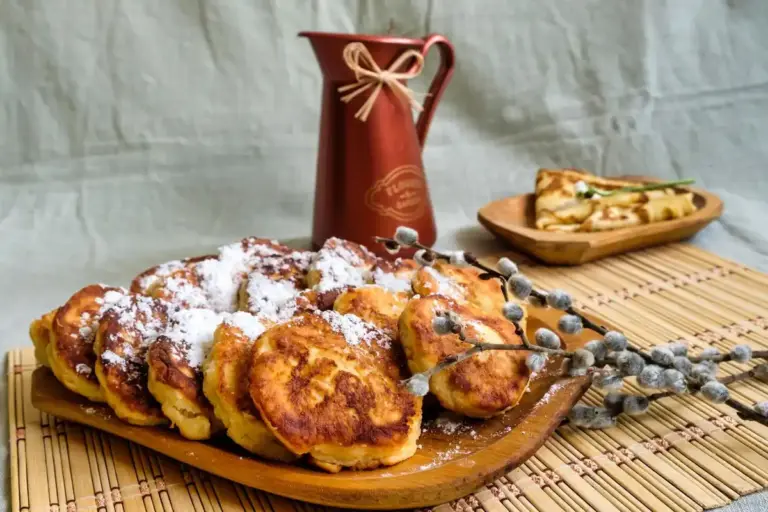 Dutch poffertjes traditional mini pancakes cooking