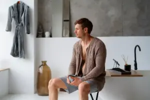 well-groomed man morning routine Netherlands