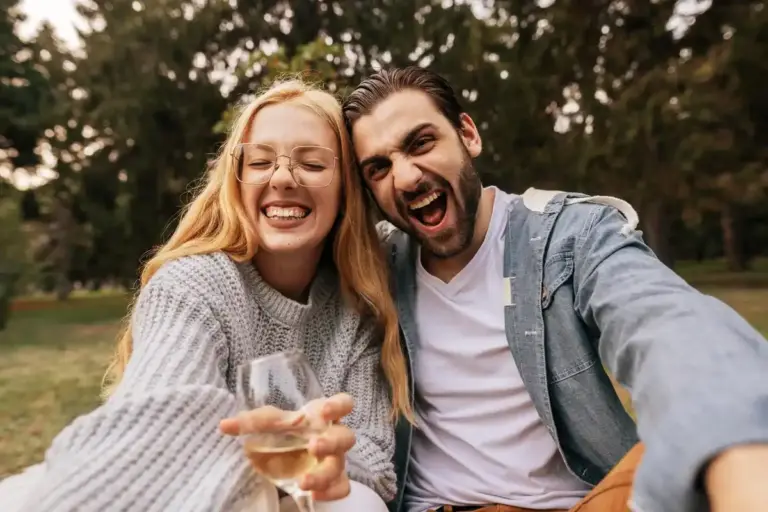 couple laughing together relationship happiness