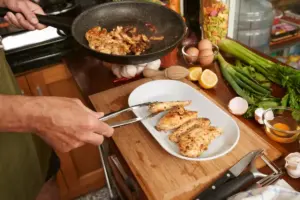 resting cooked meat food preparation