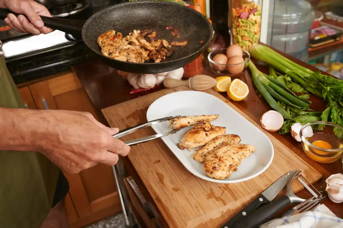 resting cooked meat food preparation